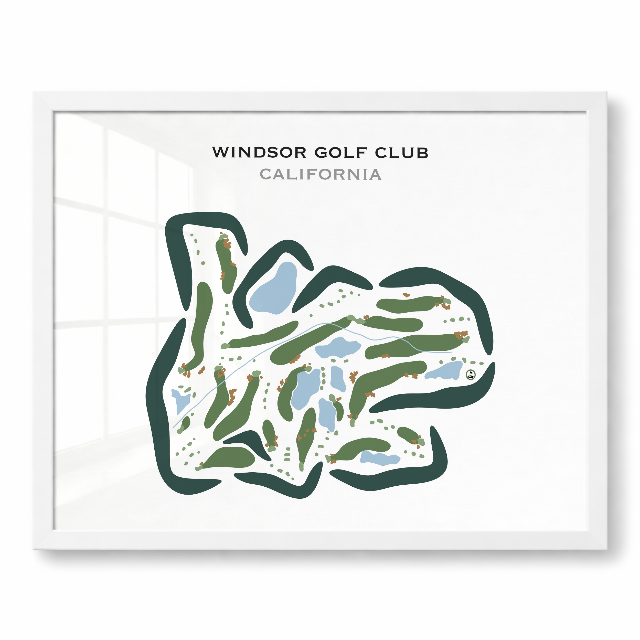 Windsor Golf Club, California - Printed Golf Courses