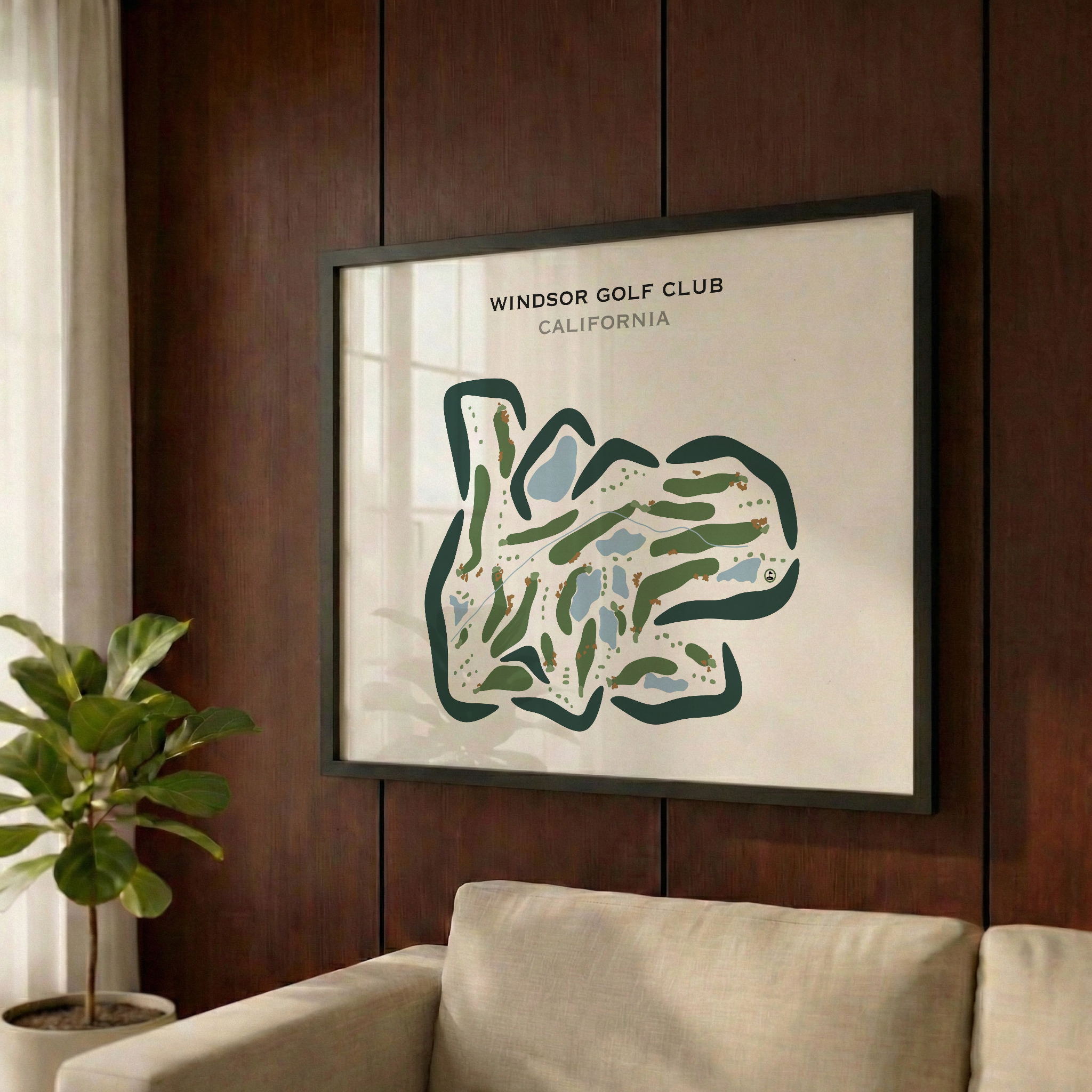Windsor Golf Club, California - Printed Golf Courses