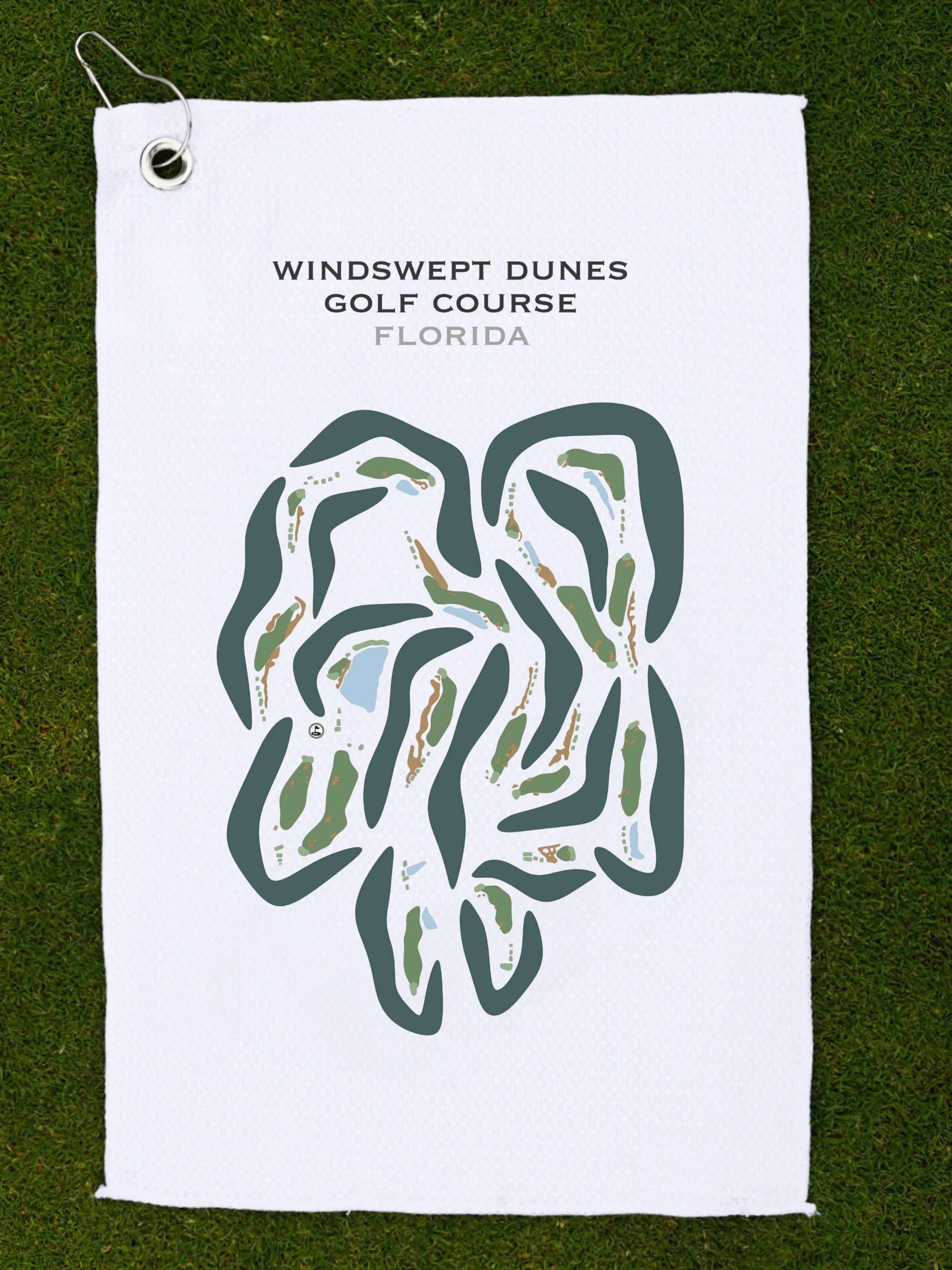 Windswept Dunes Golf Course, Freeport, Florida - Printed Golf Courses