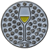White Wine Crystal Ball Marker & Hat Clip by ReadyGOLF