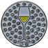 White Wine Crystal Ball Marker & Hat Clip by ReadyGOLF