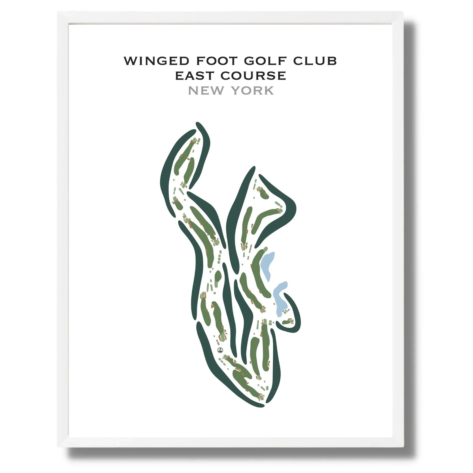 Winged Foot Golf Club - East Course, New York - Printed Golf Courses