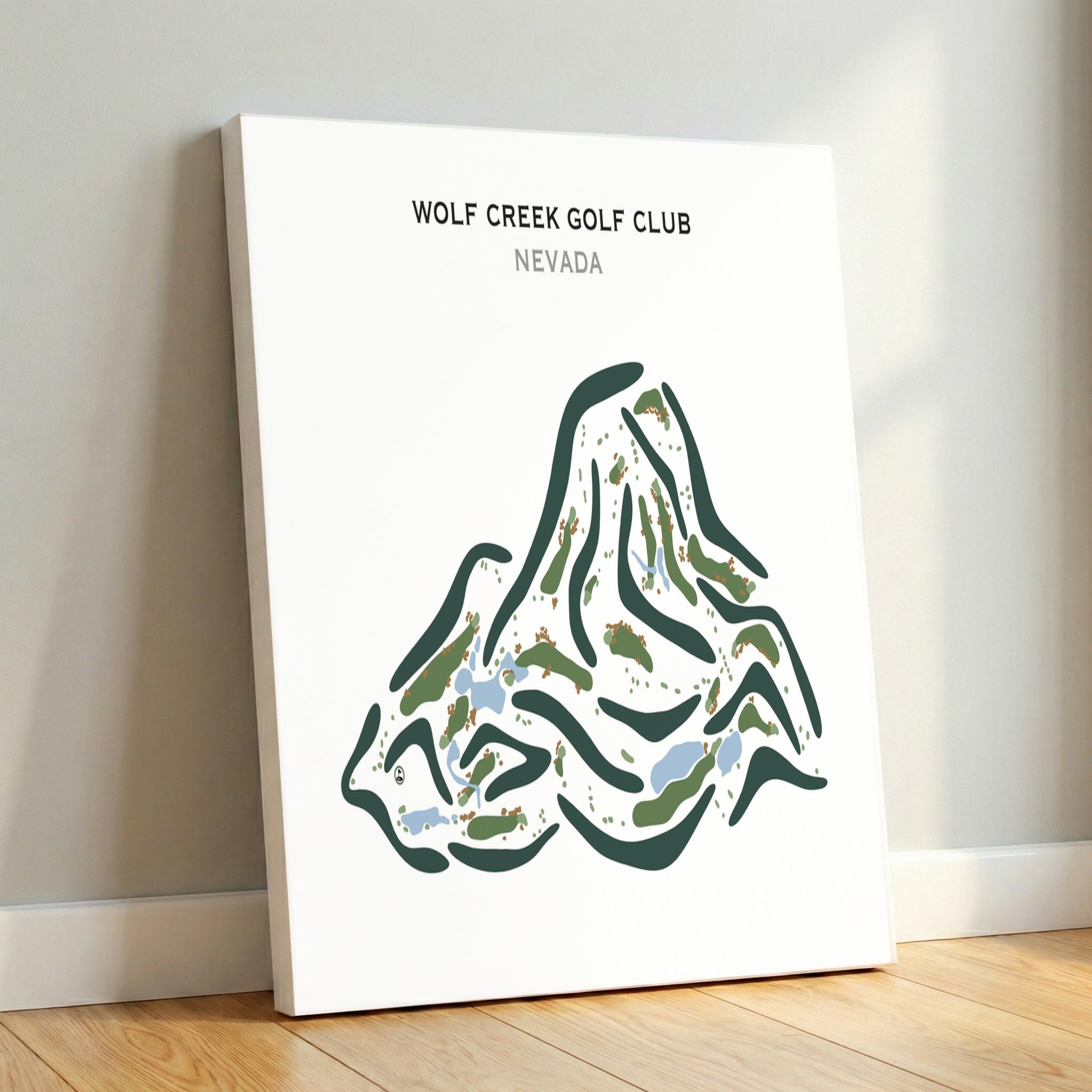 Wolf Creek Golf Club, Mesquite Nevada - Printed Golf Course