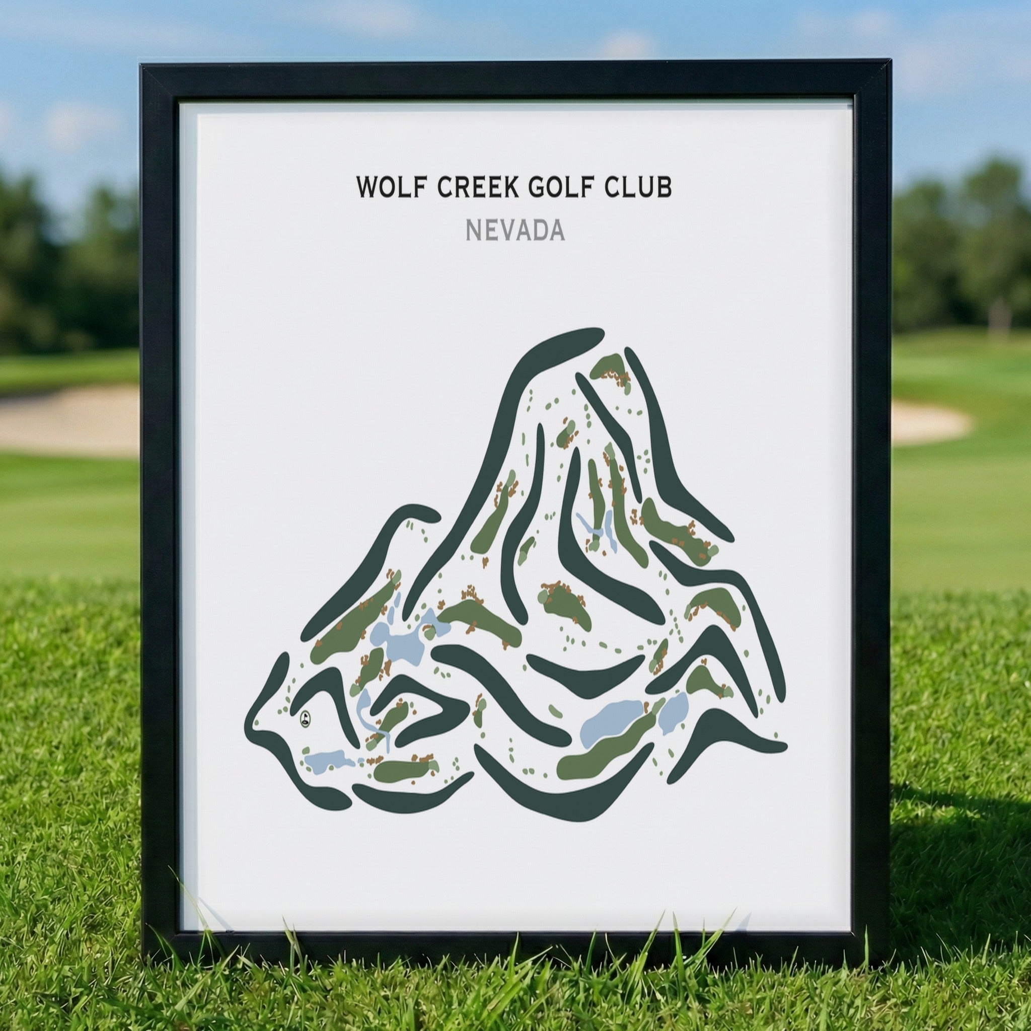 Wolf Creek Golf Club, Mesquite Nevada - Printed Golf Course