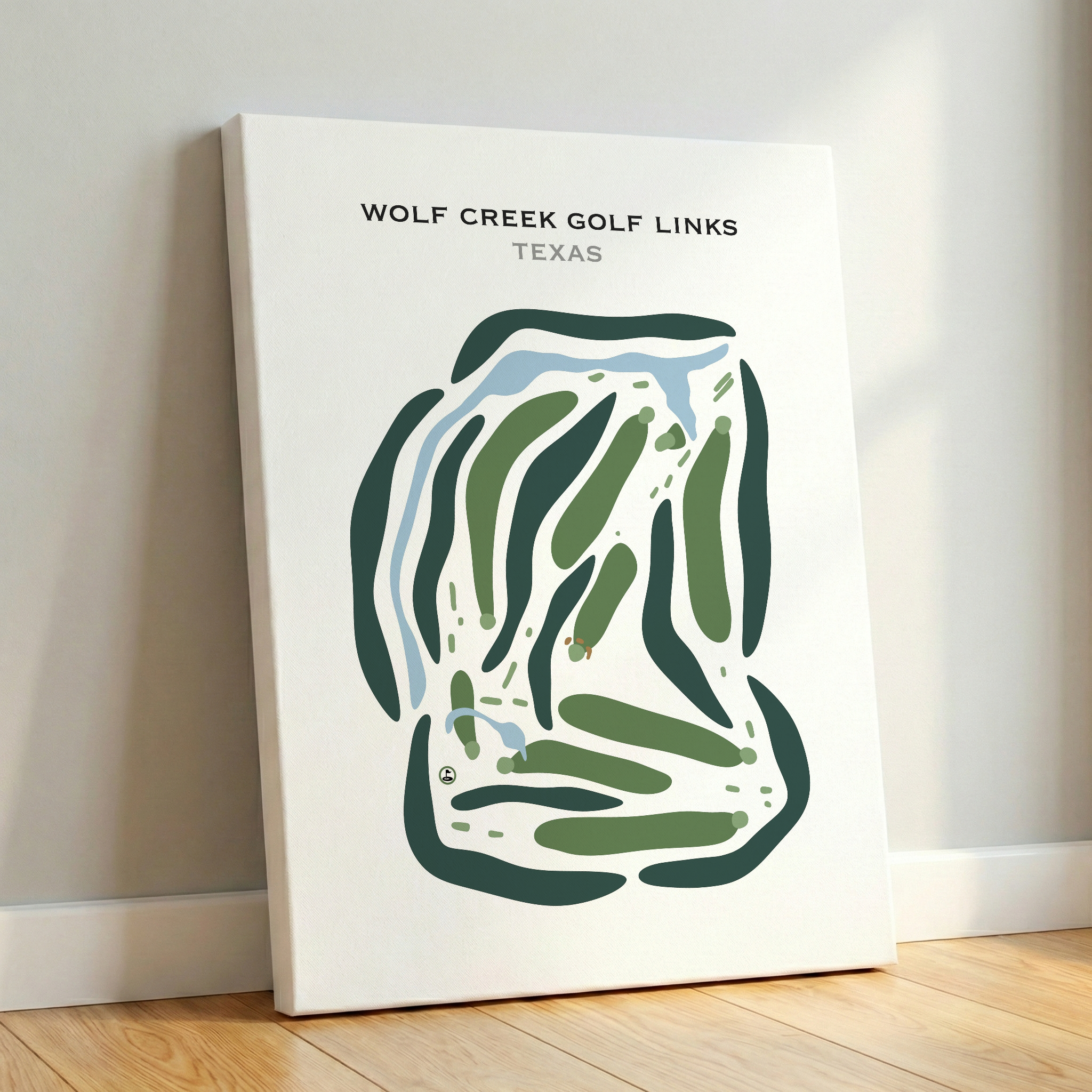 Wolf Creek Golf Links, Texas - Printed Golf Courses