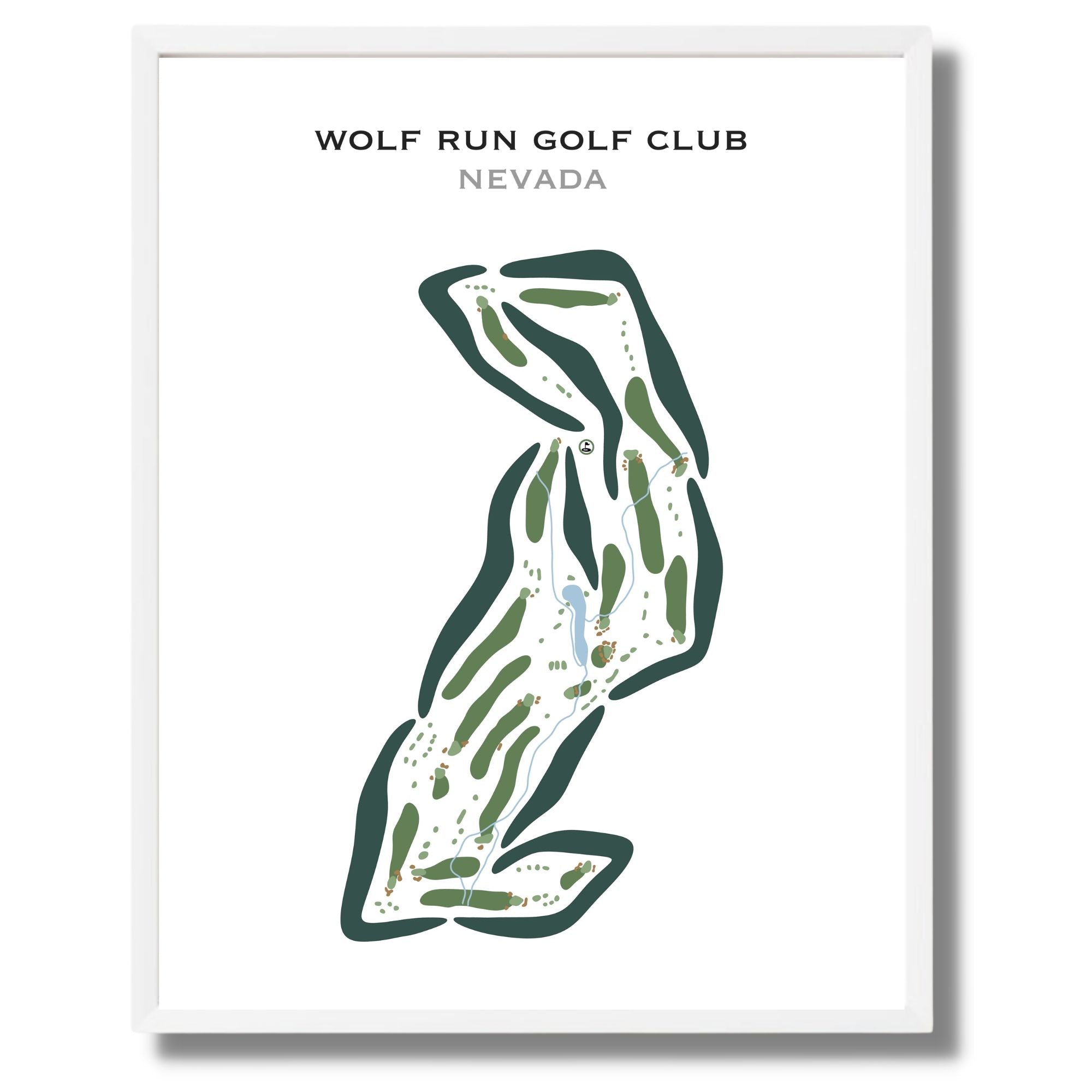 Wolf Run Golf Club, Nevada - Printed Golf Courses