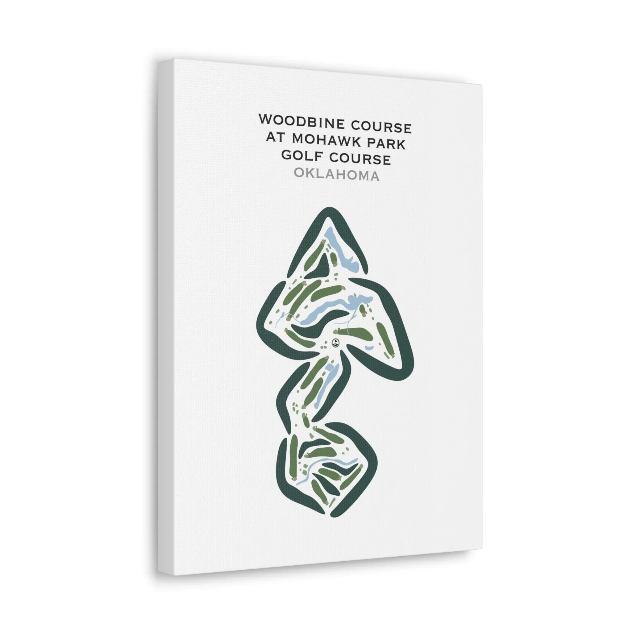 Woodbine Course at Mohawk Park Golf Course, Oklahoma - Printed Golf Courses