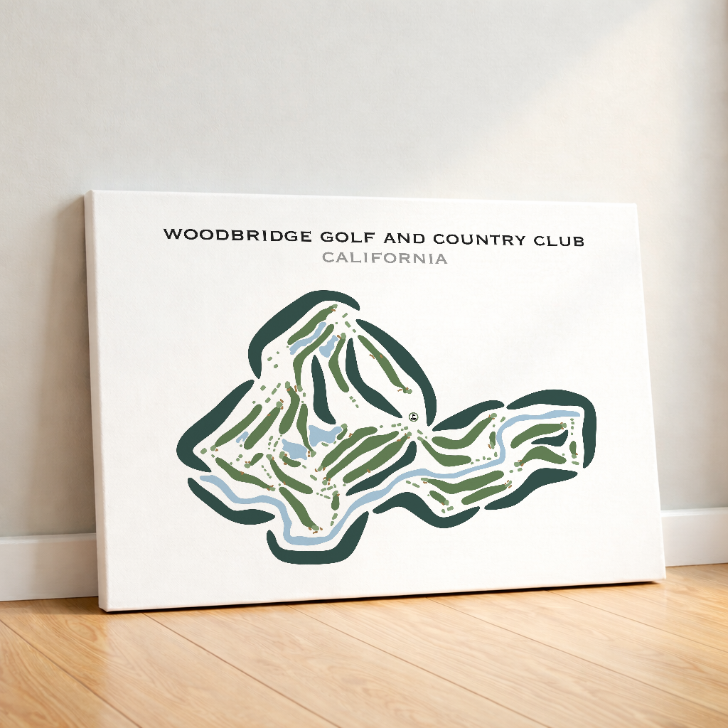 Woodbridge Golf & Country Club, California - Printed Golf Courses