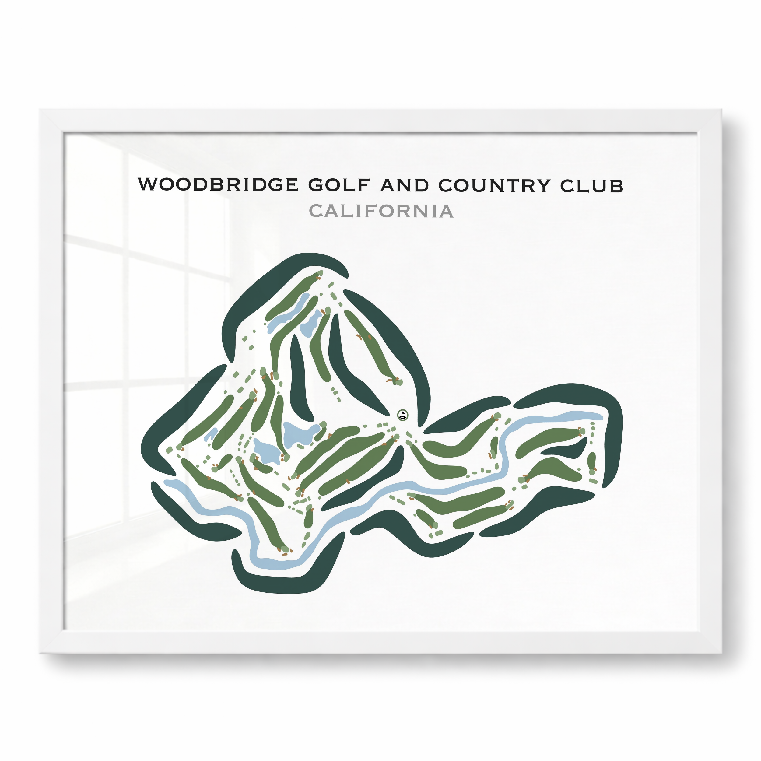 Woodbridge Golf & Country Club, California - Printed Golf Courses