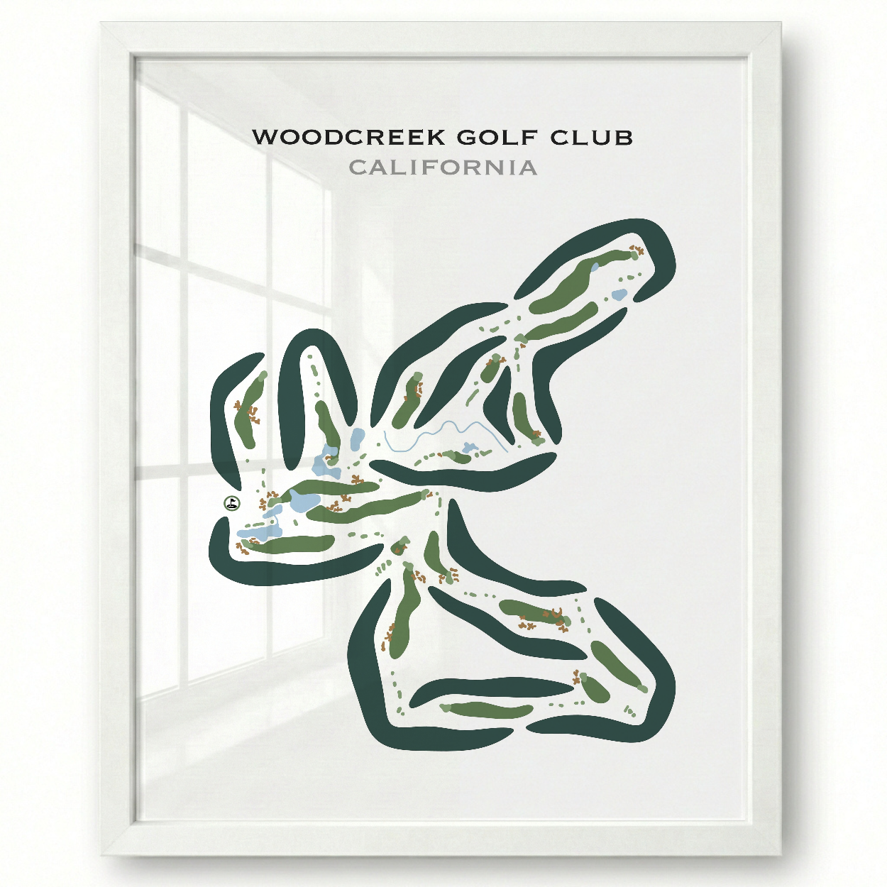 Woodcreek Golf Club, California - Printed Golf Courses