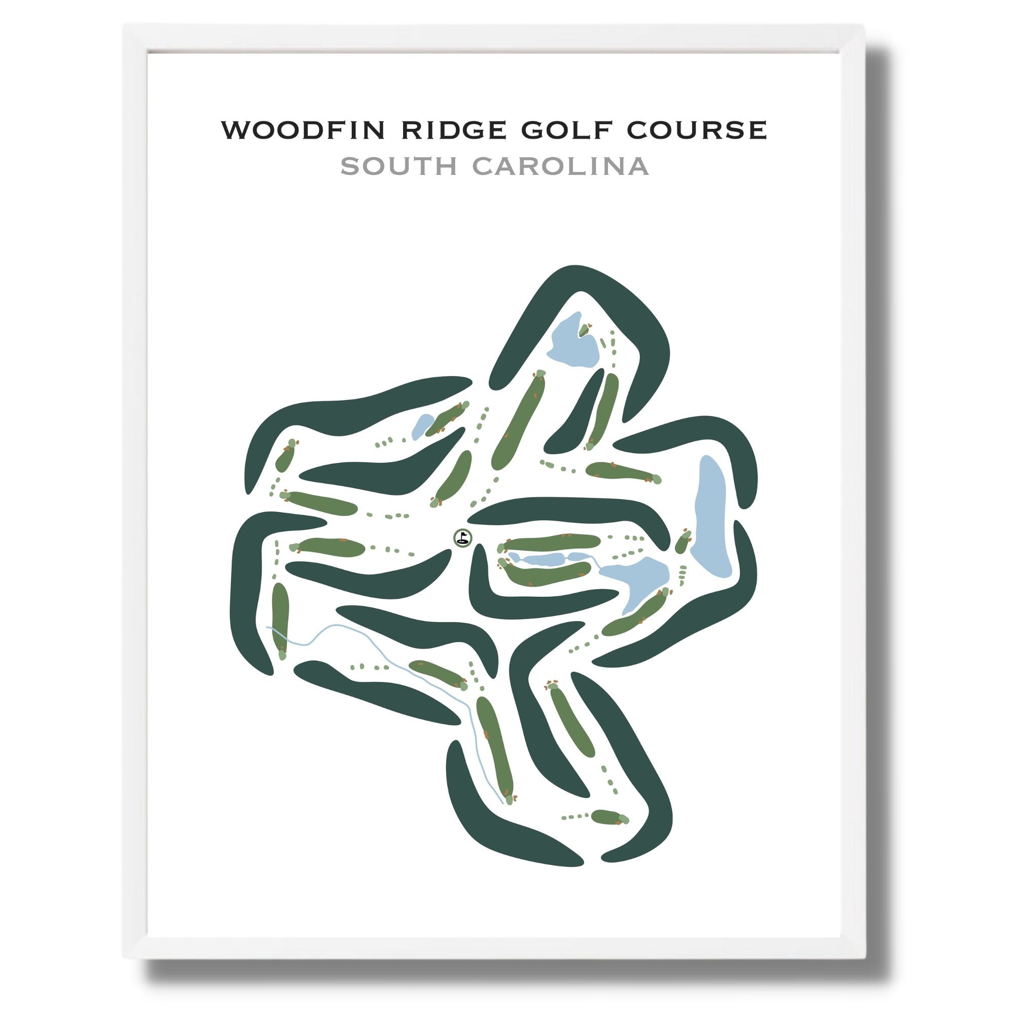 Woodfin Ridge Golf Course, South Carolina - Printed Golf Courses
