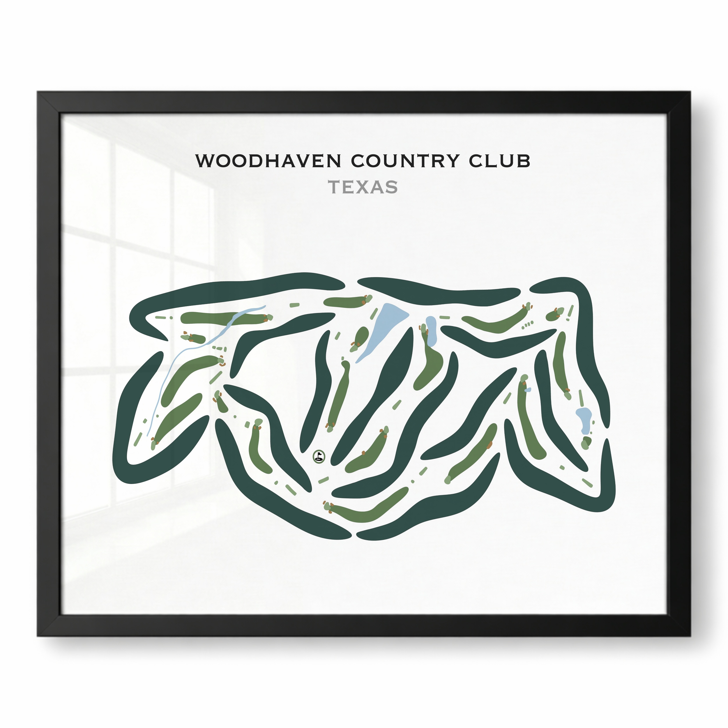 Woodhaven Country Club, Texas - Printed Golf Courses