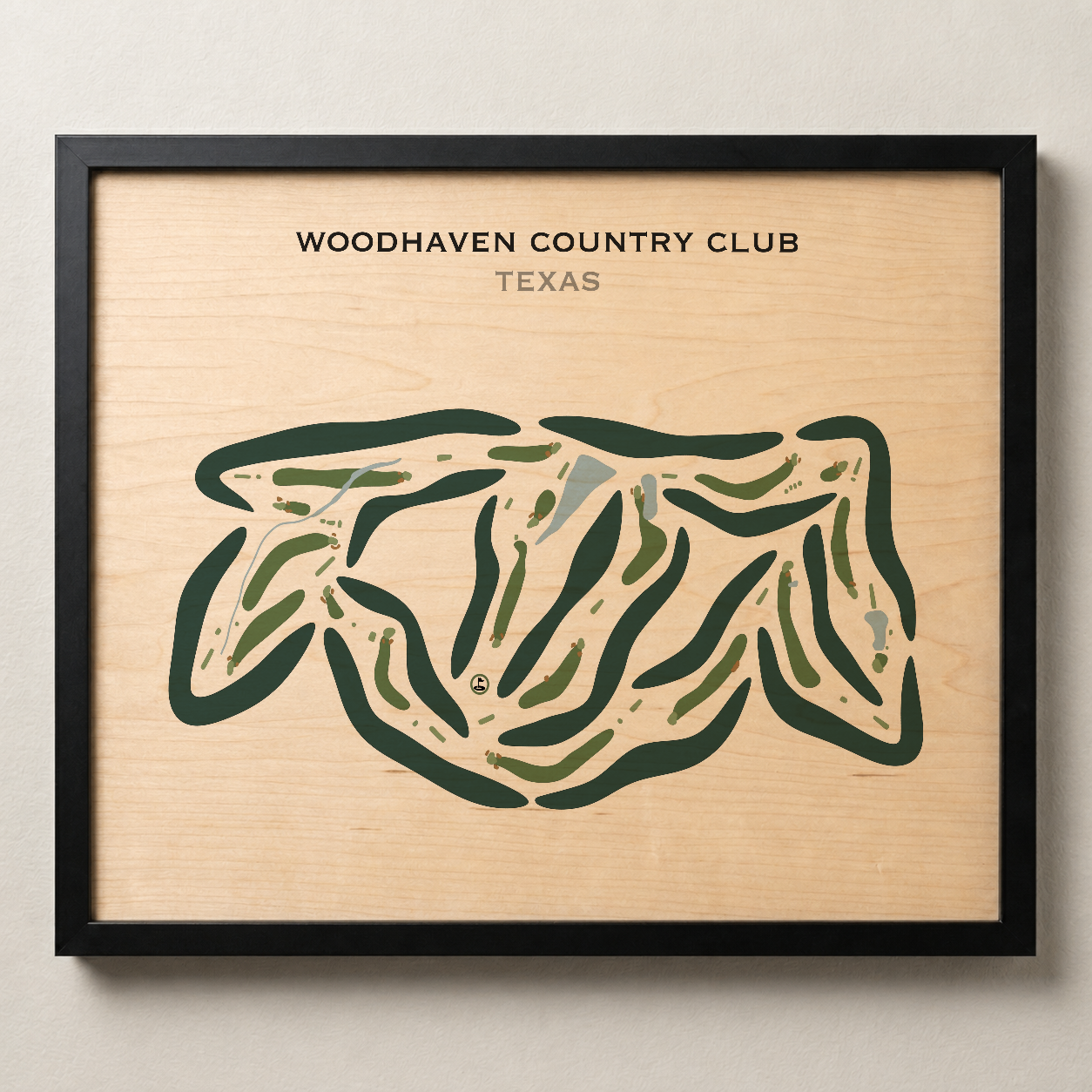 Woodhaven Country Club, Texas - Printed Golf Courses