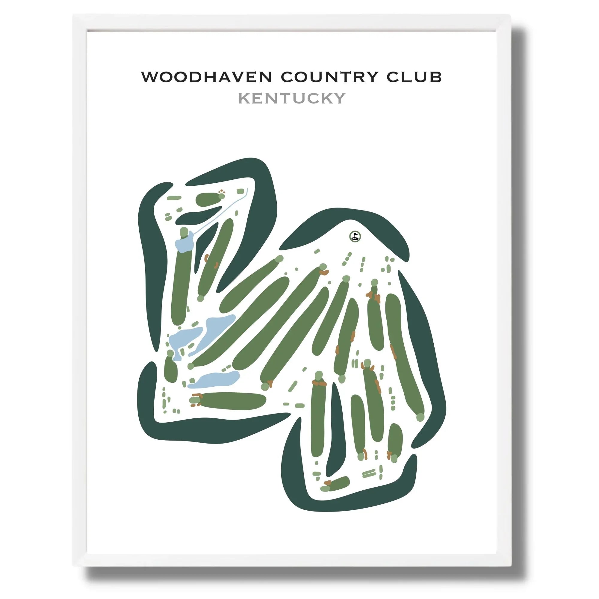 Woodhaven Country Club, Kentucky - Printed Golf Courses