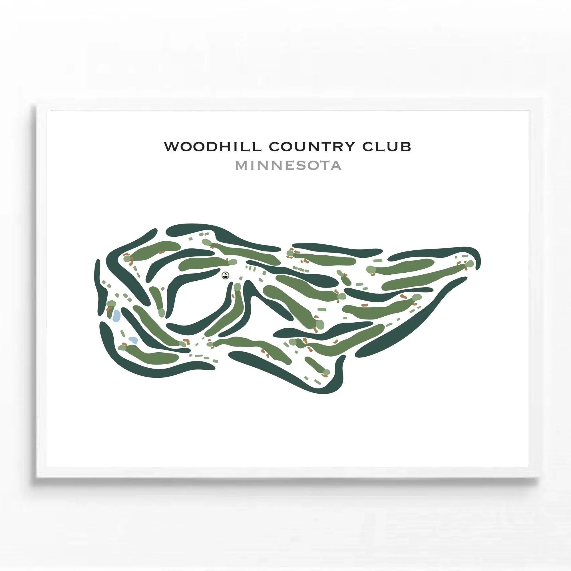 Woodhill Country Club, Minnesota - Printed Golf Course