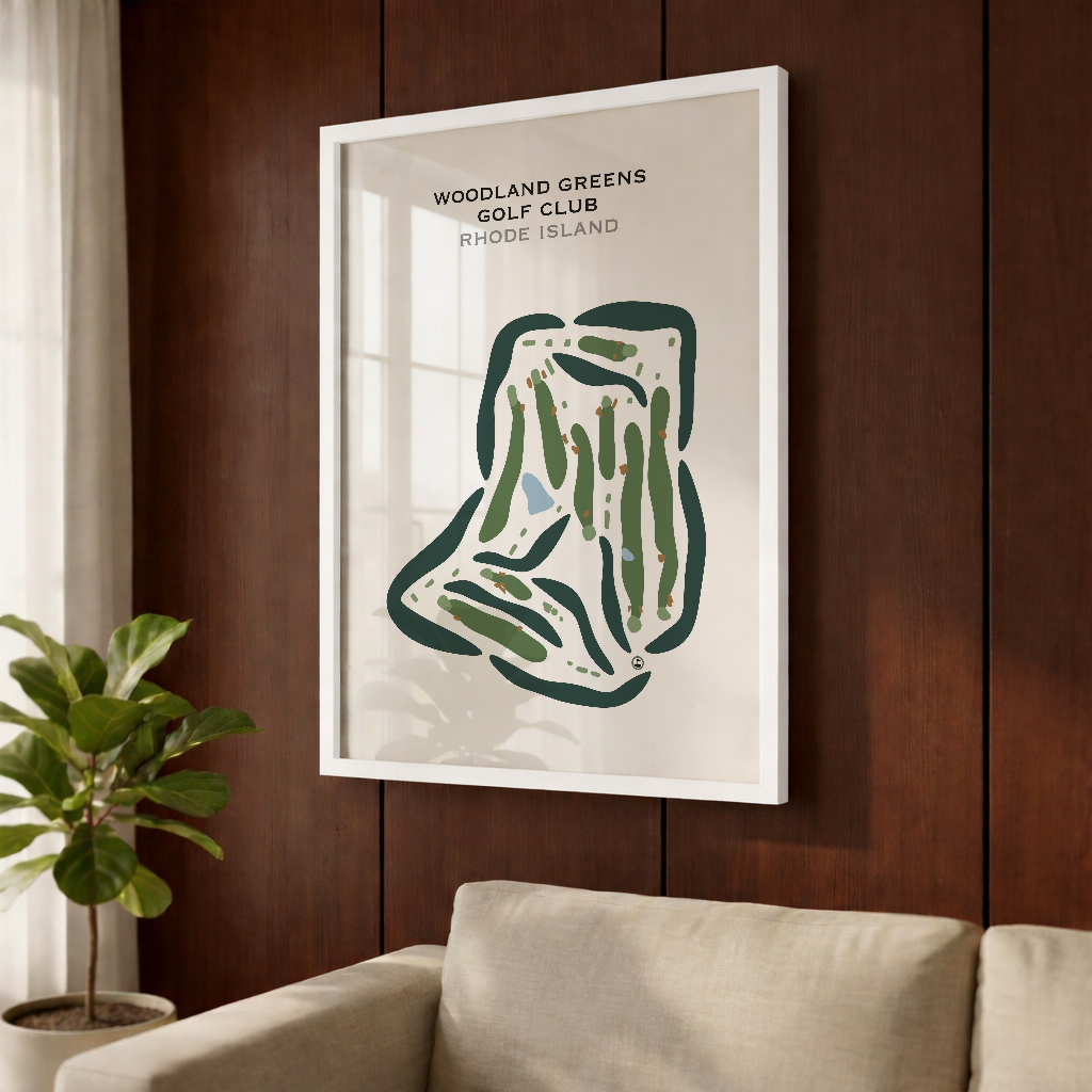 Woodland Greens Golf Club, Rhode Island - Printed Golf Courses