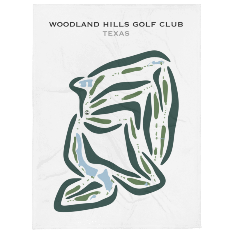 Woodland Hills Golf Club, Texas - Printed Golf Courses