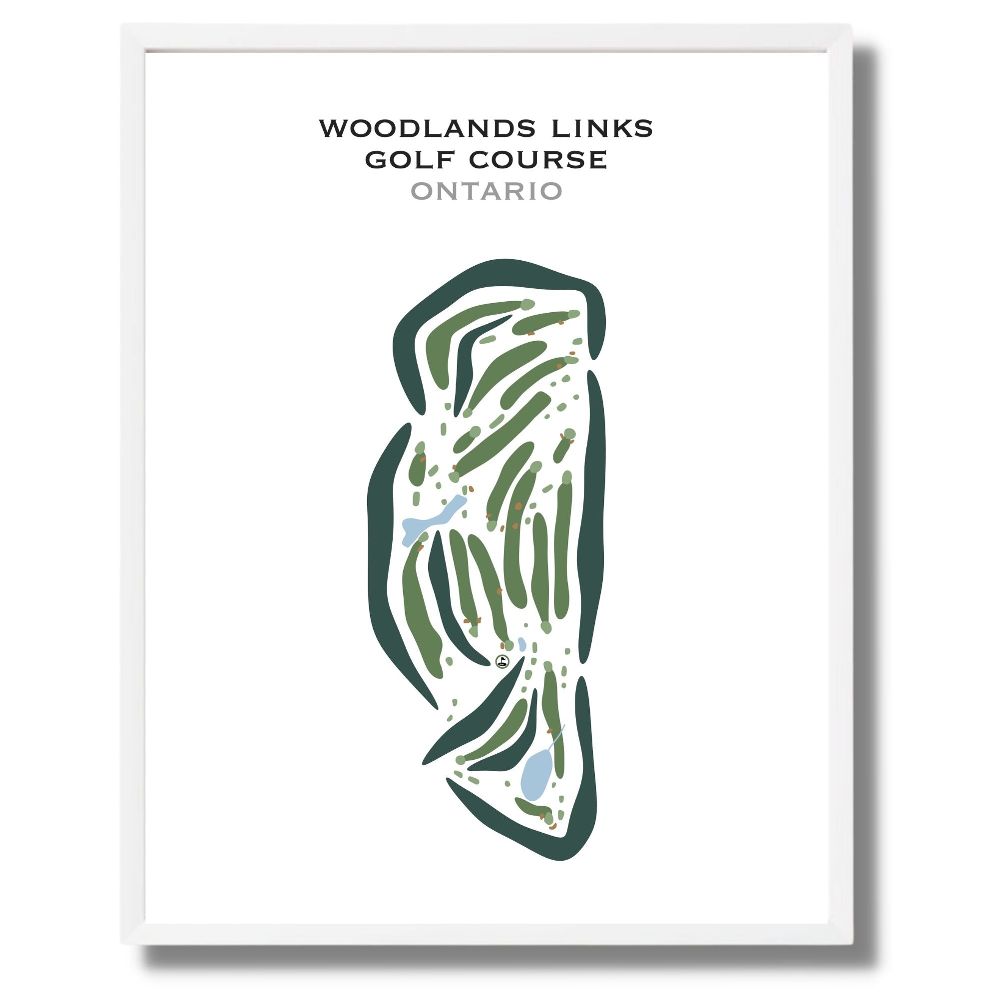 Woodlands Links Golf Course, Canada - Printed Golf Courses