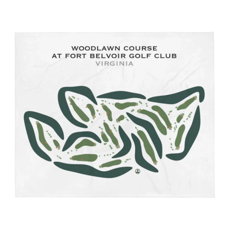 Woodlawn Course at Fort Belvoir Golf Club, Virginia - Printed Golf Courses