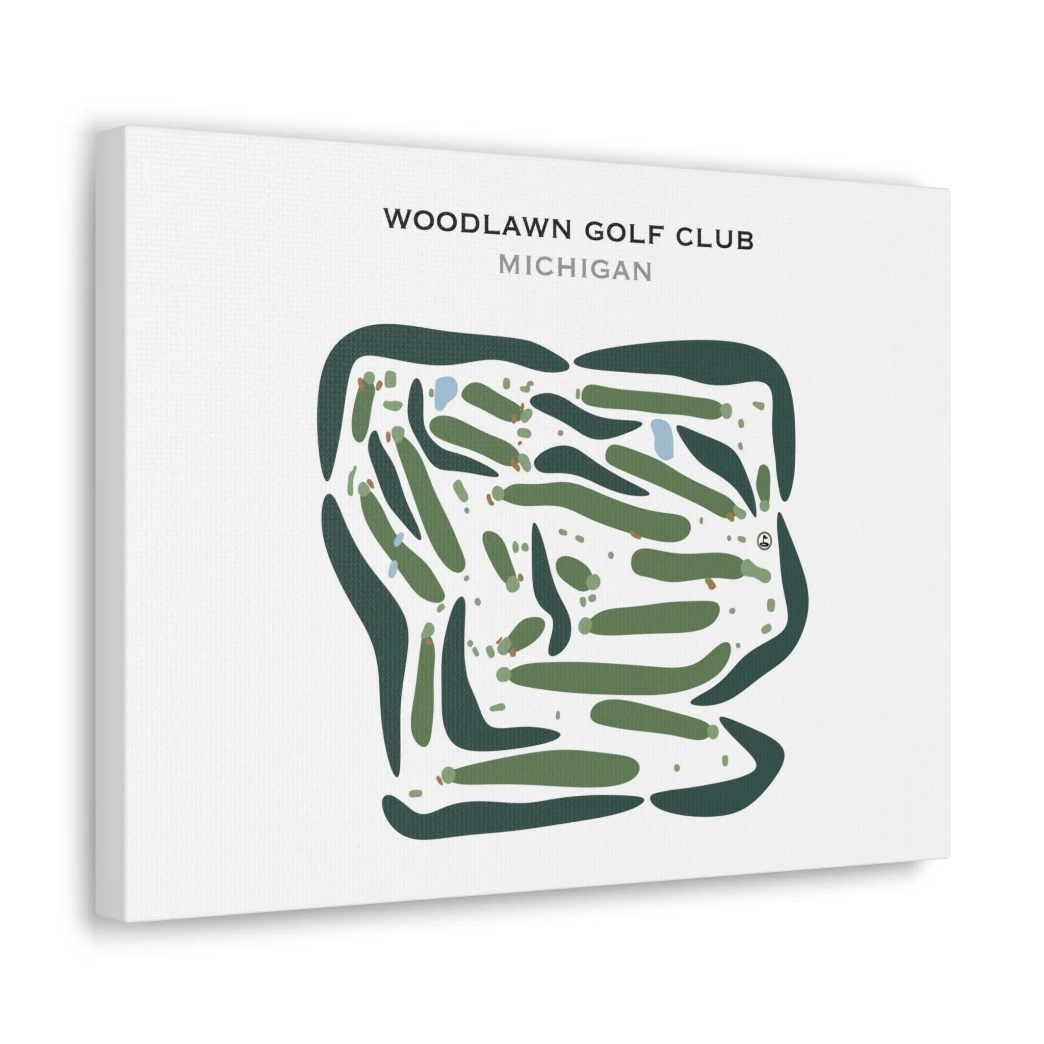 Woodlawn Golf Club, Michigan - Printed Golf Courses