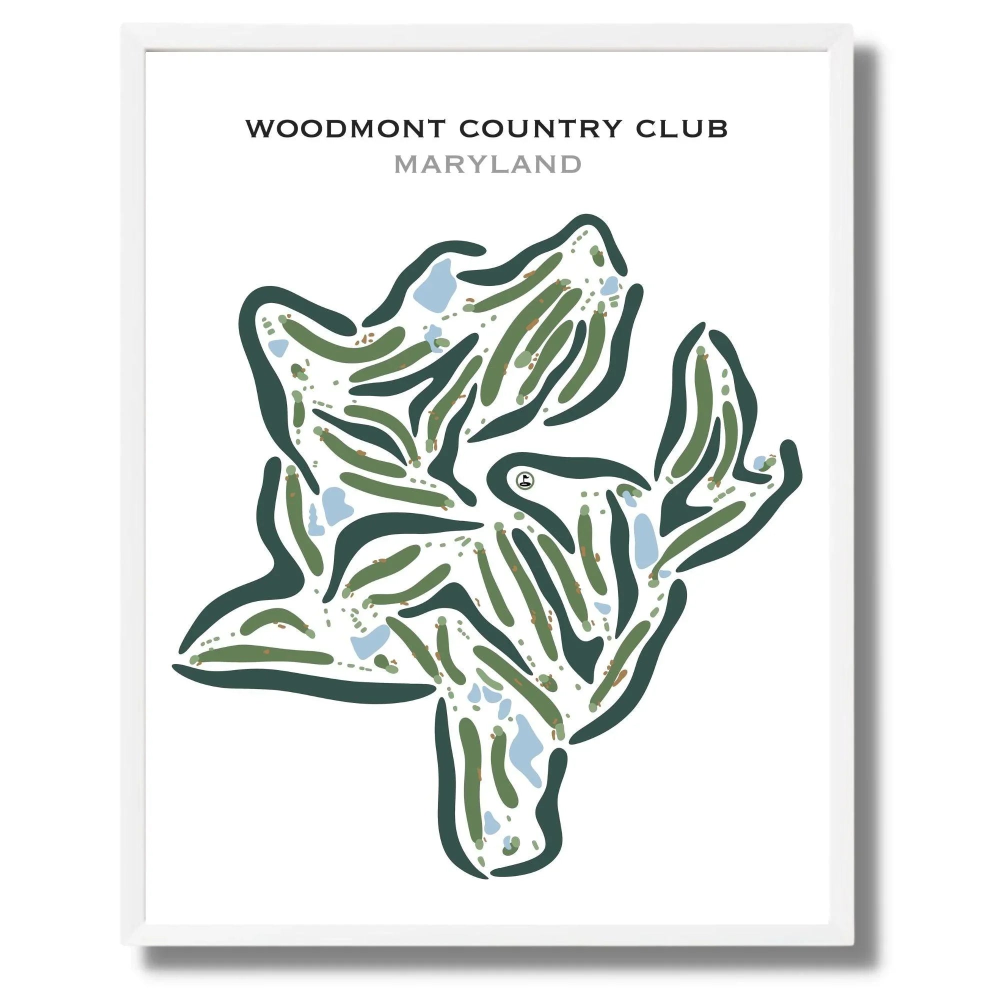 Woodmont Country Club, Maryland - Printed Golf Courses