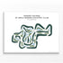 Woods Course at Boca Woods Country Club, Florida - Printed Golf Courses