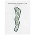 Woodstock Country Club, Vermont - Printed Golf Course