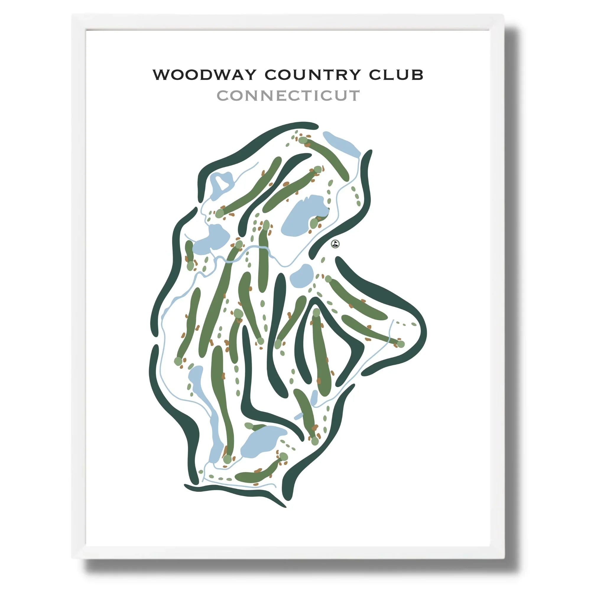 Woodway Country Club, Connecticut - Printed Golf Courses