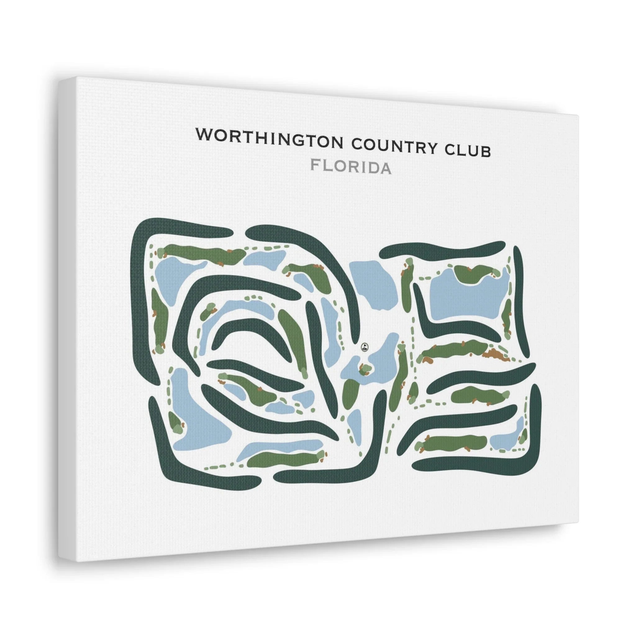 Worthington Country Club, Florida - Printed Golf Courses