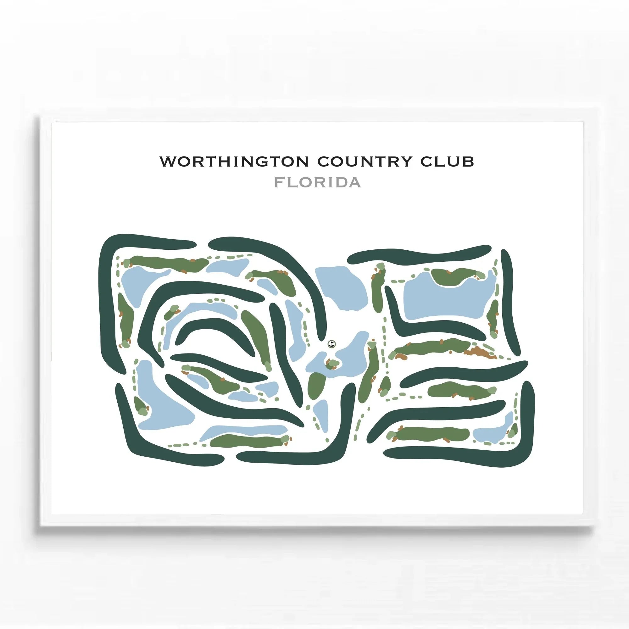 Worthington Country Club, Florida - Printed Golf Courses