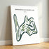 Worthington Hills Country Club, Ohio - Printed Golf Courses