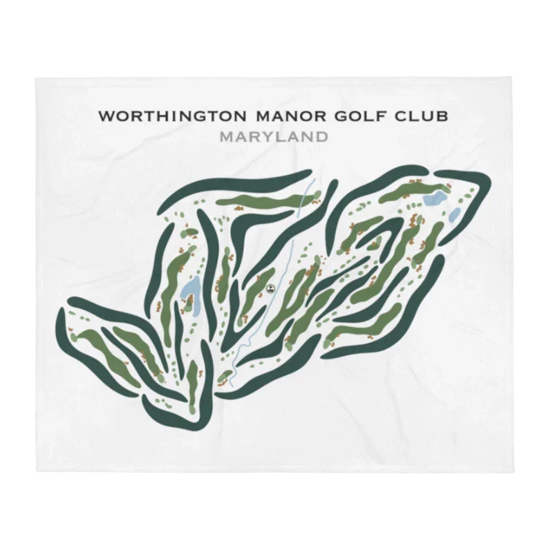 Worthington Manor Golf Club, Maryland - Printed Golf Courses