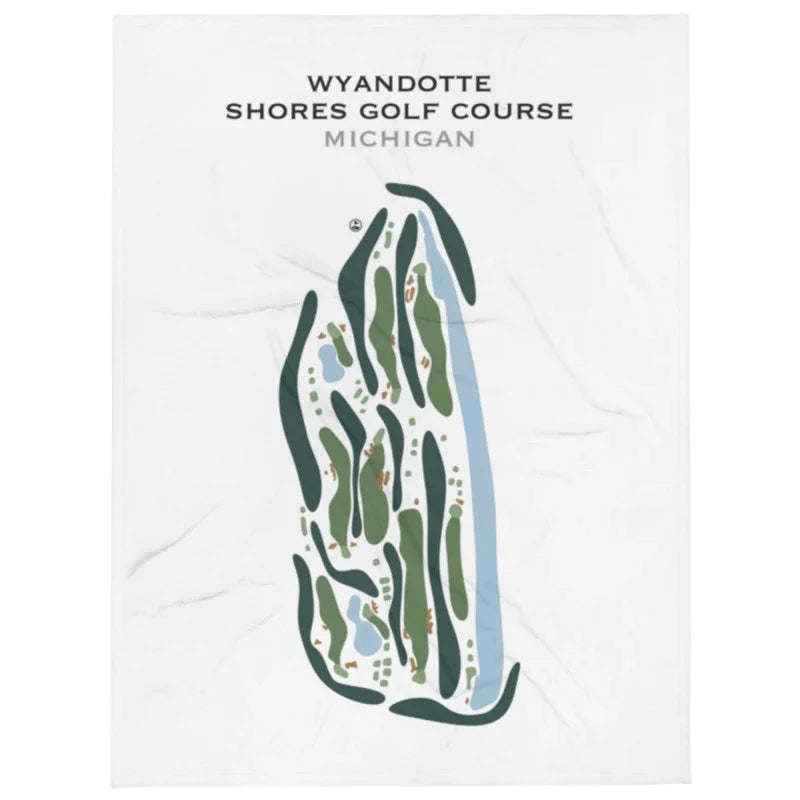 Wyandotte Shores Golf Course, Michigan - Printed Golf Course