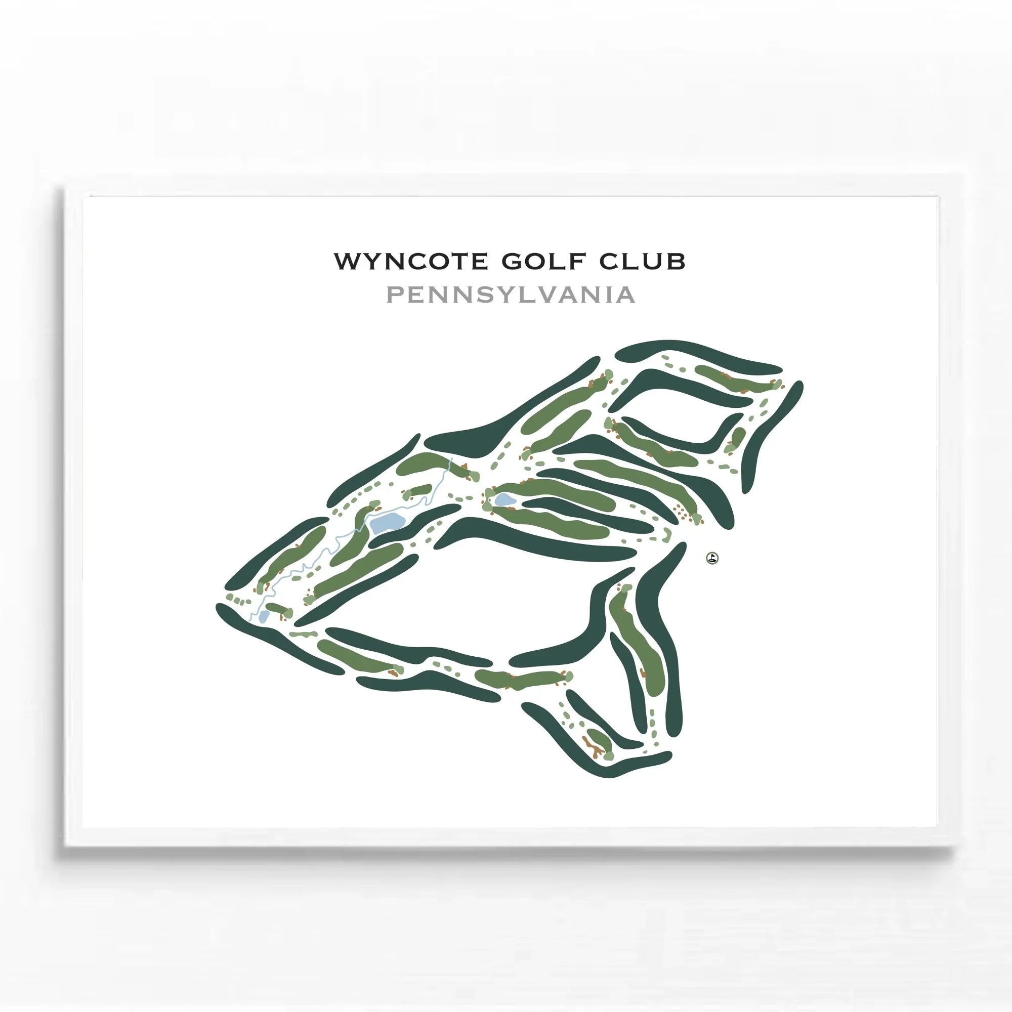 Wyncote Golf Club, Pennsylvania - Printed Golf Course