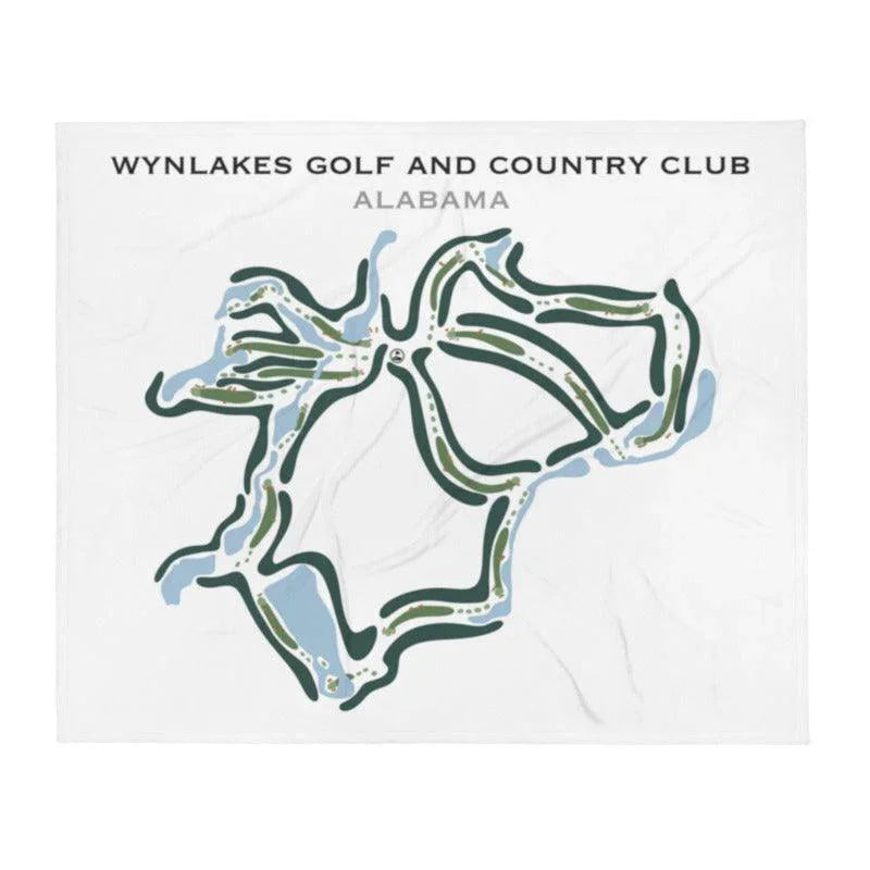 Wynlakes Golf and Country Club, Alabama - Printed Golf Courses