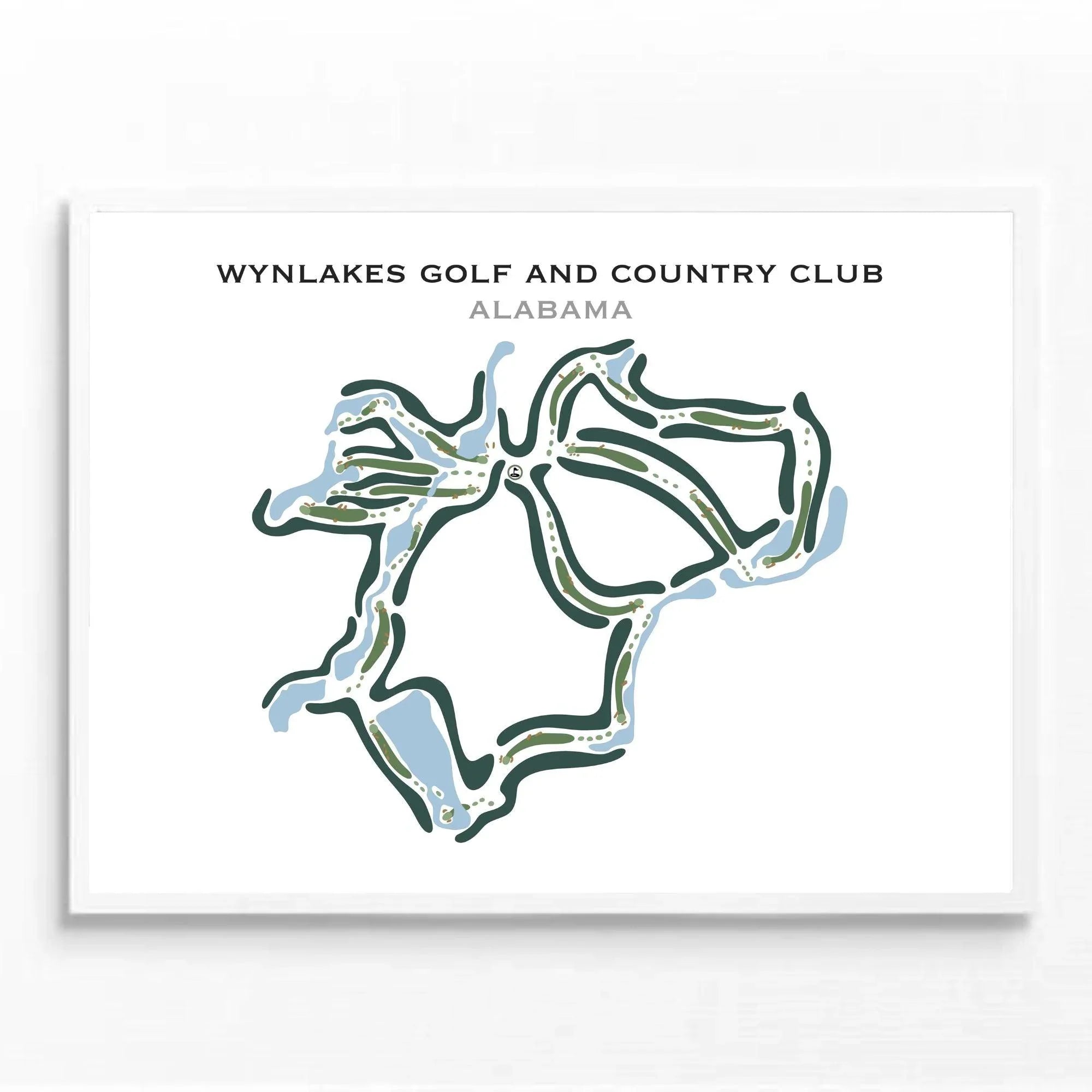 Wynlakes Golf and Country Club, Alabama - Printed Golf Courses