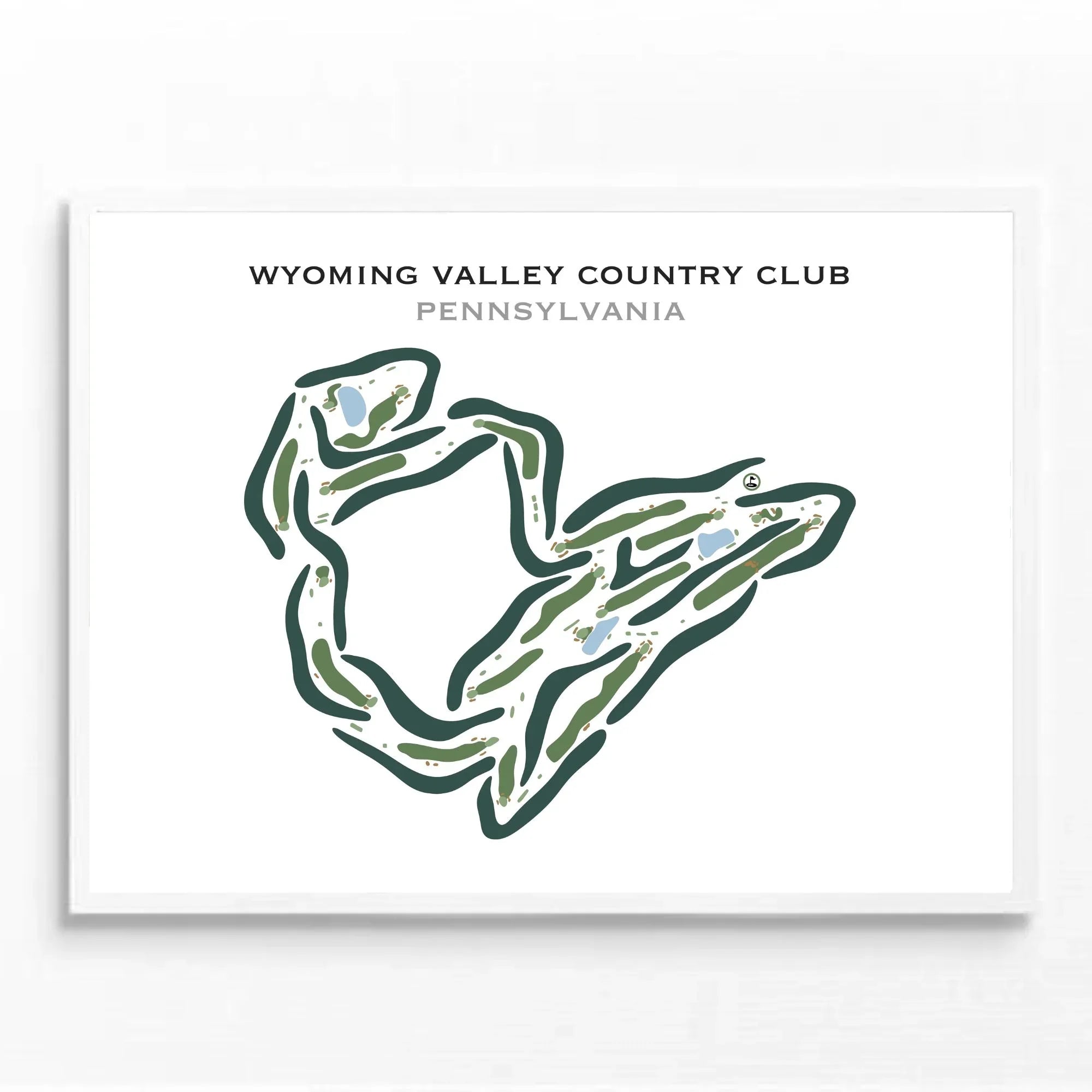 Wyoming Valley Country Club, Pennsylvania - Printed Golf Courses