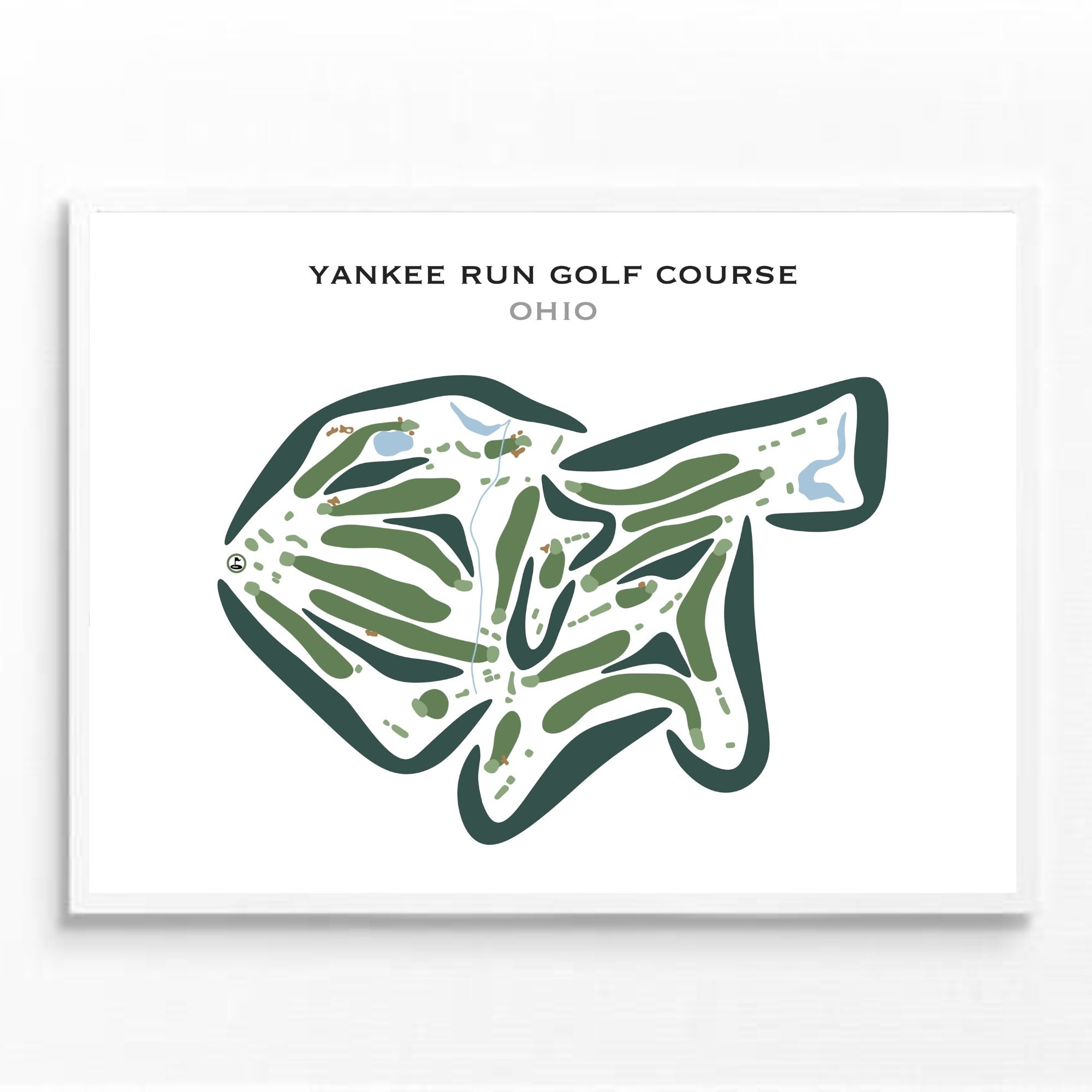 Yankee Run Golf Course, Ohio - Printed Golf Courses
