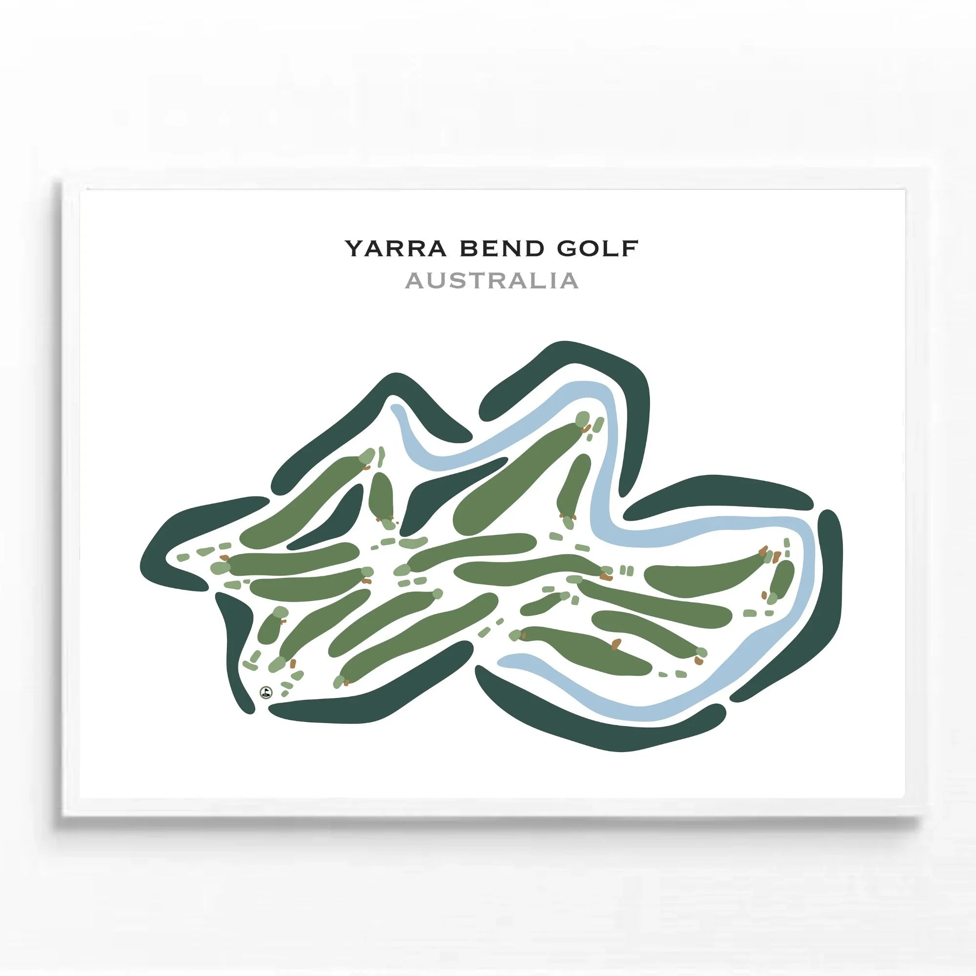 Yarra Bend Golf Course, Melbourne, Australia - Printed Golf Courses