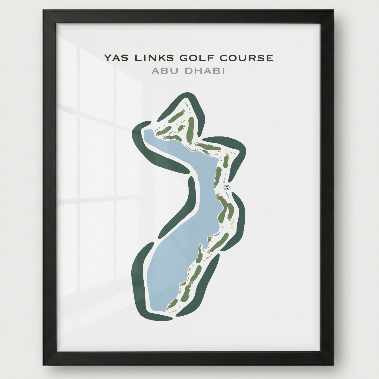 Yas Links Golf Course, Abu Dhabi - United Arab Emirates - Printed Golf Courses