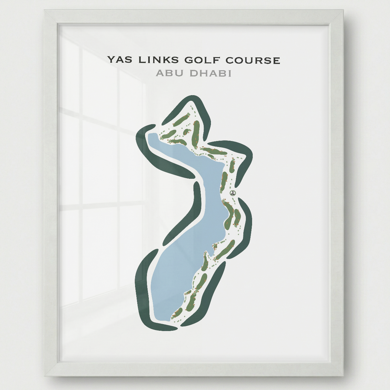 Yas Links Golf Course, Abu Dhabi - United Arab Emirates - Printed Golf Courses