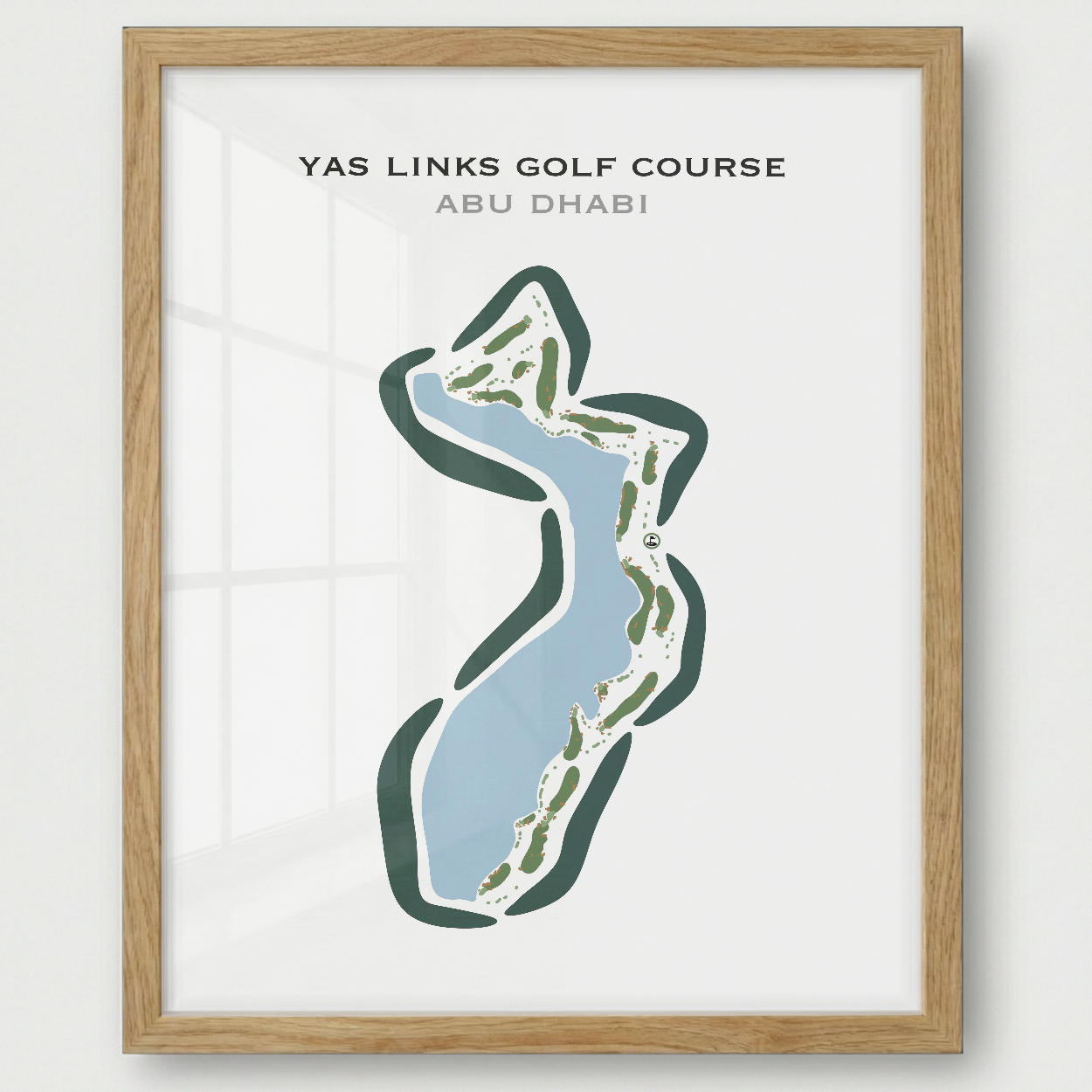 Yas Links Golf Course, Abu Dhabi - United Arab Emirates - Printed Golf Courses