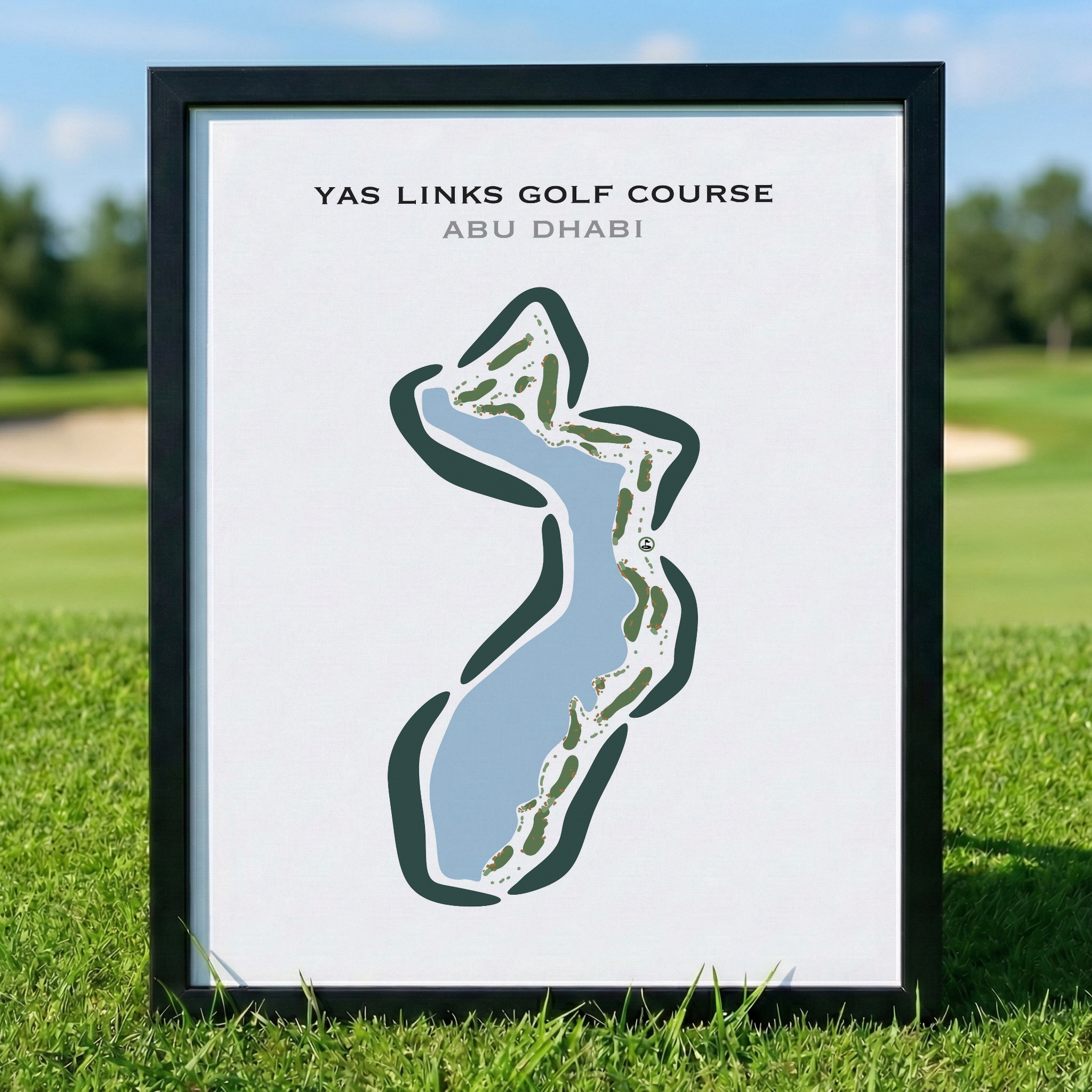 Yas Links Golf Course, Abu Dhabi - United Arab Emirates - Printed Golf Courses