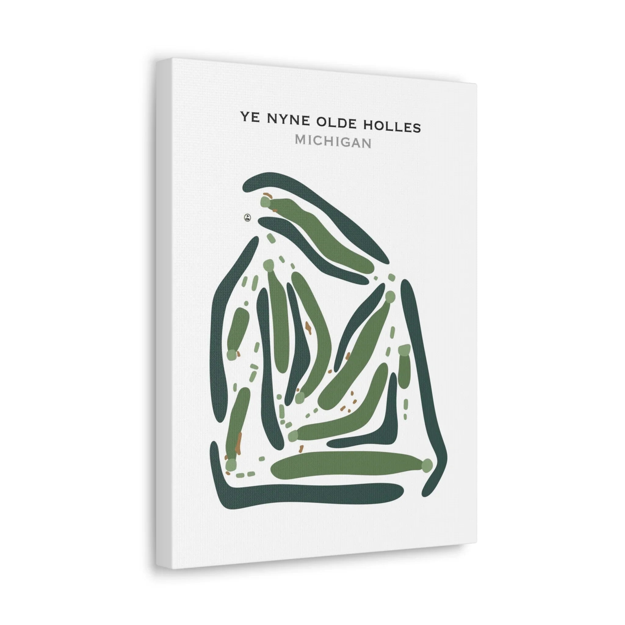 Ye Nyne Olde Holles, Michigan - Printed Golf Courses