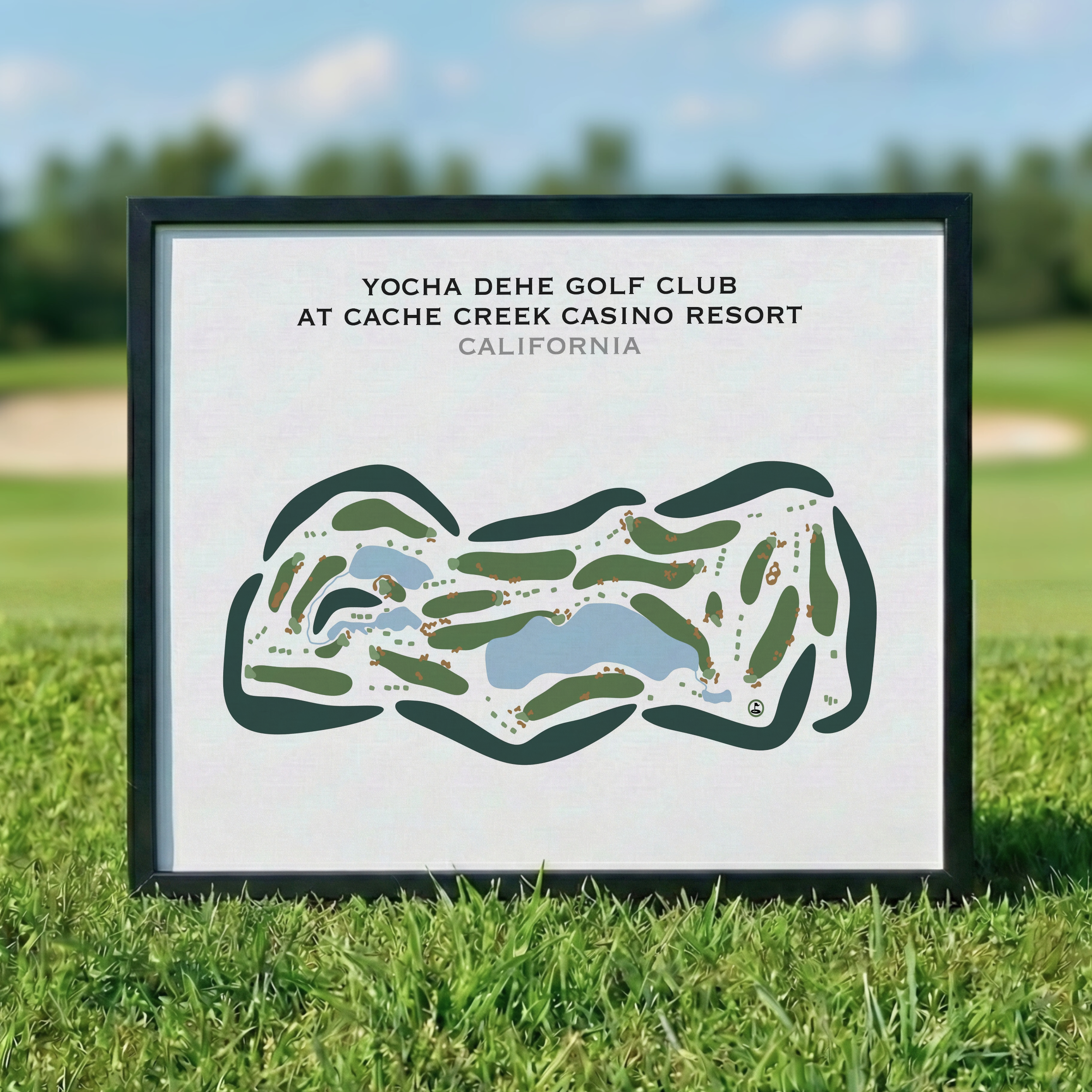 Yocha Dehe Golf Club at Cache Creek Casino Resort, California - Printed Golf Courses