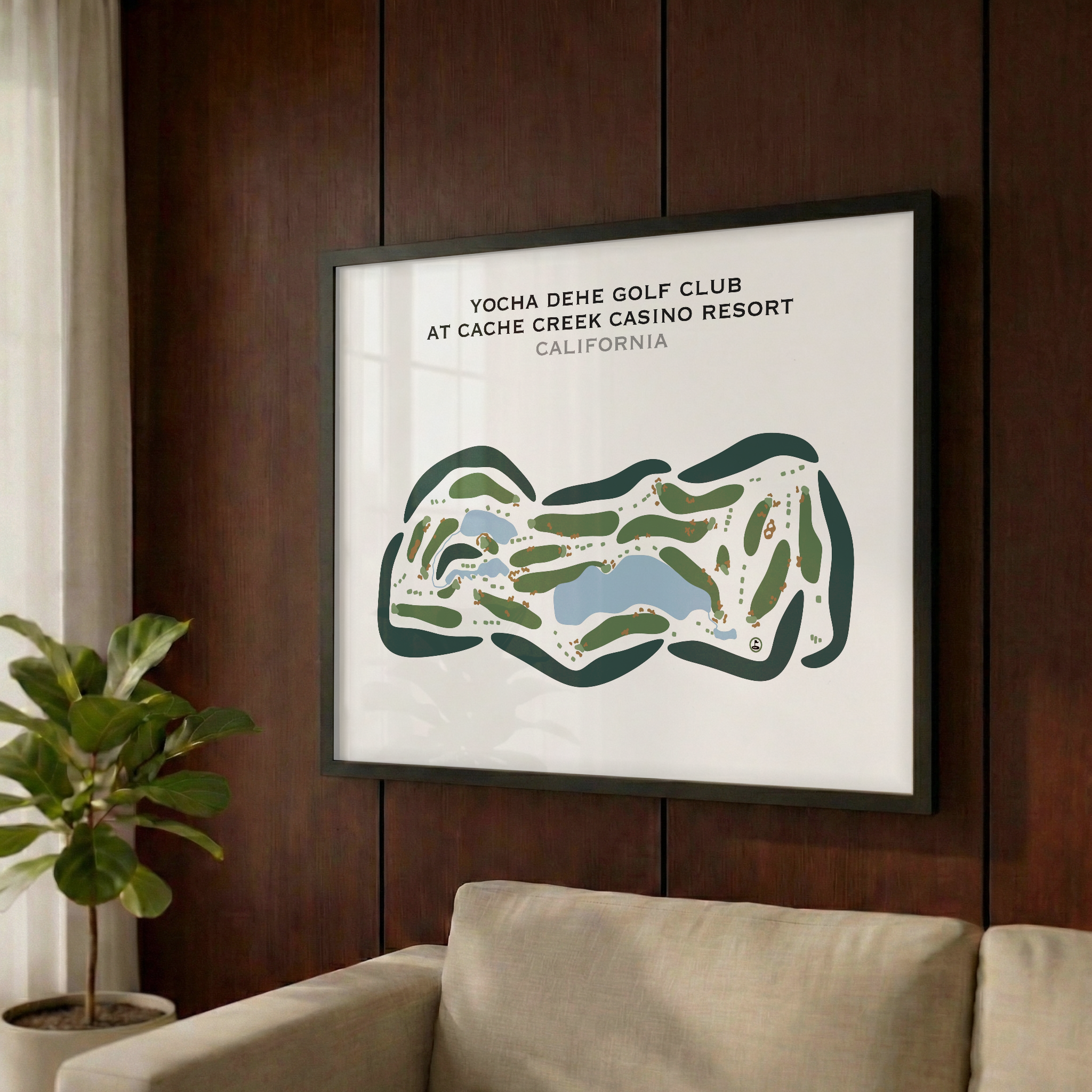 Yocha Dehe Golf Club at Cache Creek Casino Resort, California - Printed Golf Courses