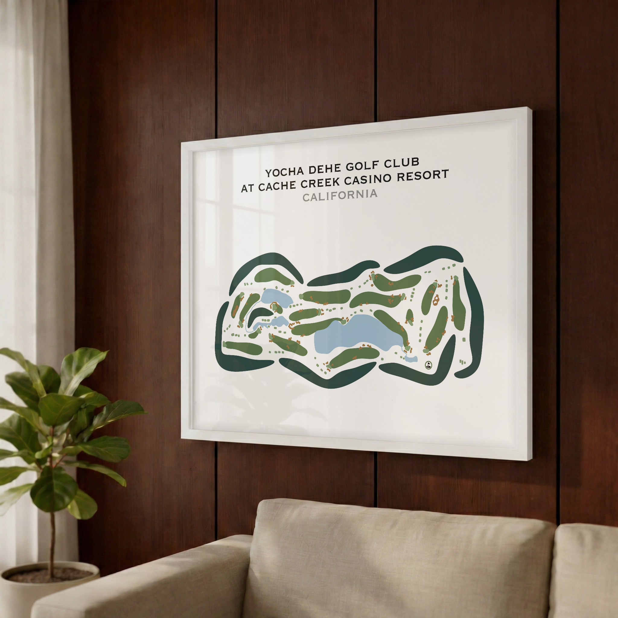 Yocha Dehe Golf Club at Cache Creek Casino Resort, California - Printed Golf Courses