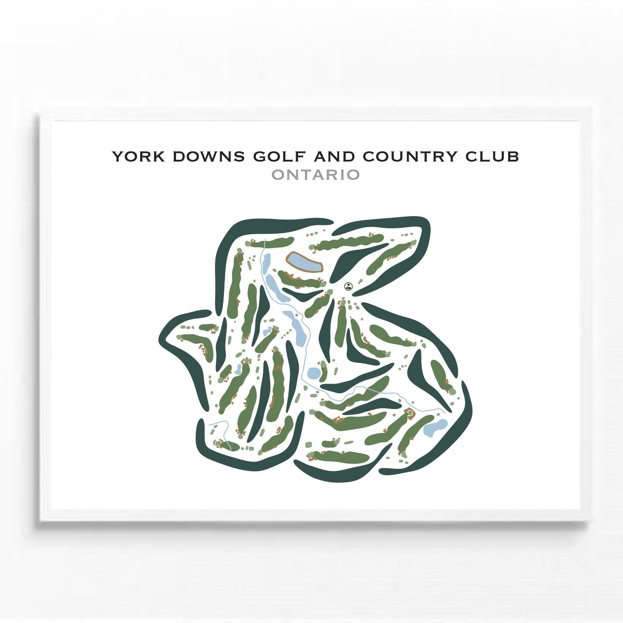 York Downs Golf and Country Club, Ontario - Printed Golf Courses