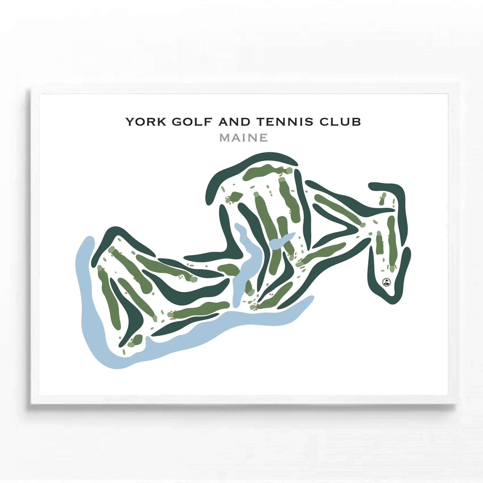 York Golf & Tennis Club, Maine - Printed Golf Courses