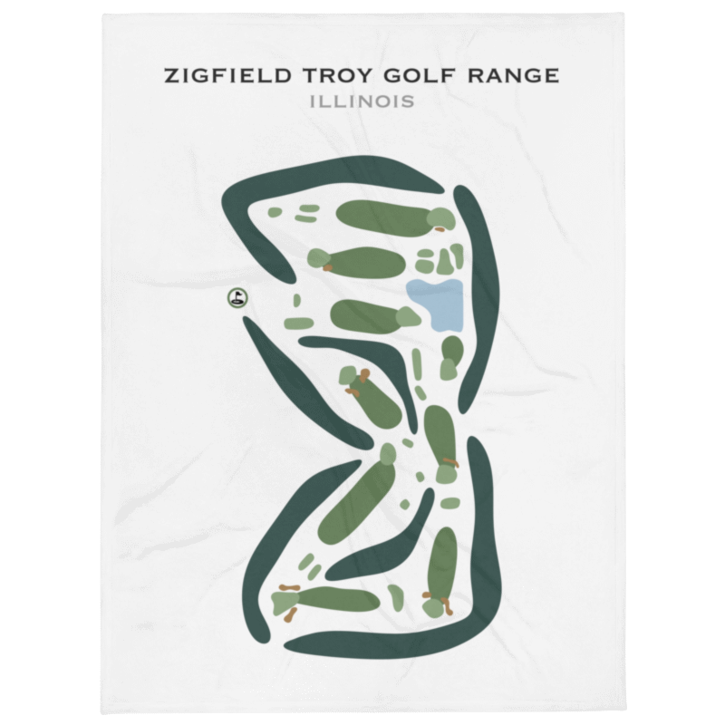 Zigfield Troy Golf Range - Par 3, Illinois - Printed Golf Courses